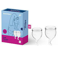 Менструальні чаші Satisfyer Feel Secure Menstrual Cup (Transparent)