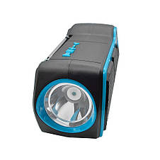 Портативна сонячна система 3в1 GD-LITE-11, з Bluetooth, LED-ліхтарем, FM/SW/AM, МР3, TF та USB-зарядкою, Синій, фото 3