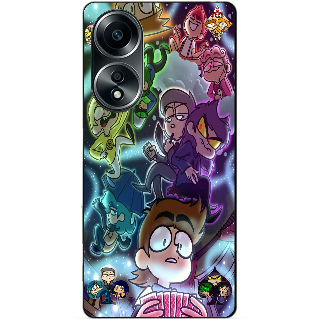 Силіконовий бампер чохол для Oppo A58 аніме 13 карт