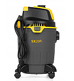 Промисловий пилосос Stanley Boris  SX 20 Pt 1200W з розетка для підсилювачів потужністю 2000 Вт!, фото 3