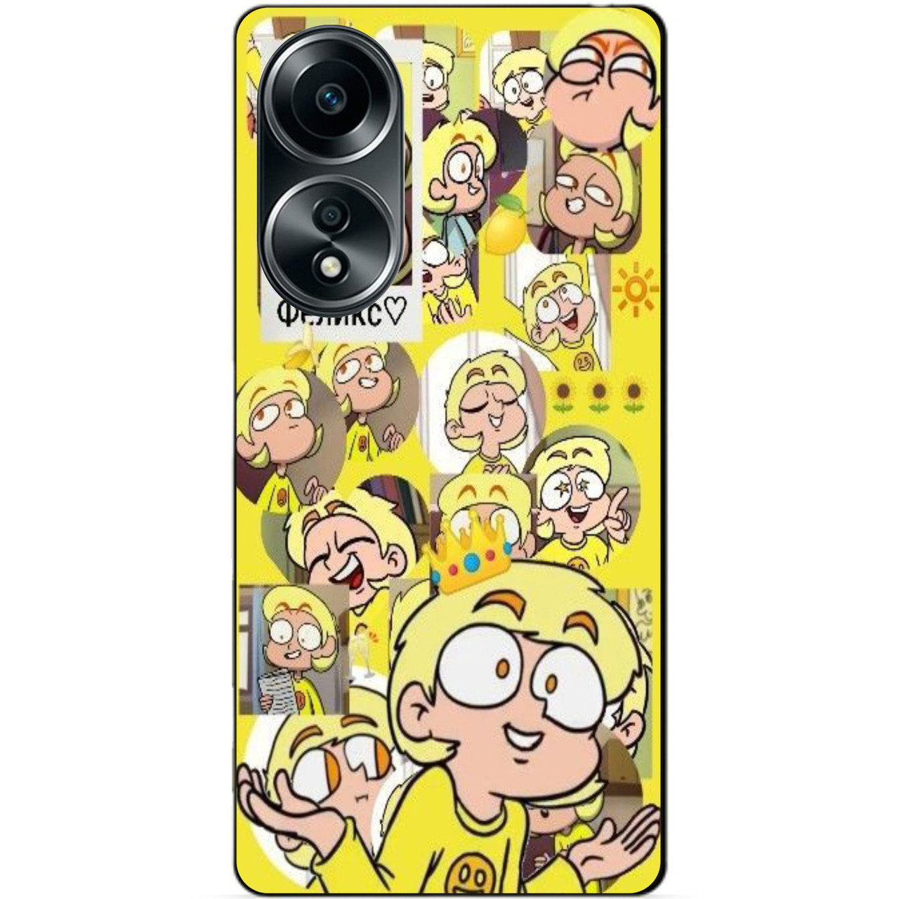 Силіконовий бампер чохол для Oppo A58 Фелікс 13 карт