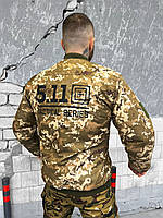 Куртка тактическая зимняя на флисе, военная демисезонная куртка утепленная, тактическая куртка осень hj502 M