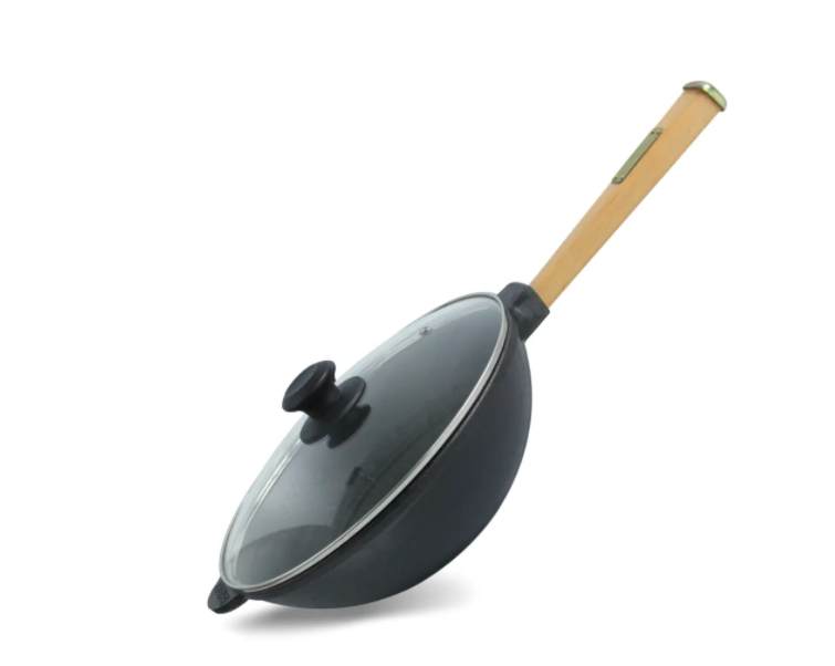 Сковорода Wok BRIZOLL зі скляною кришкою 26 см 2.8 л (W26HP-6)