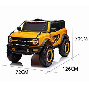 Дитячий електромобіль Ford Bronko X5RR(AM-5), Жовтий (360T), фото 3