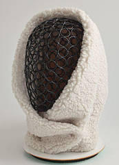 Капор теплий KENT&AVER капюшон TEDDY жіночий молоко