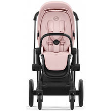 Cybex Priam 4.0 коляска 2 в 1 Peach Pink шасі Matt Black, фото 5