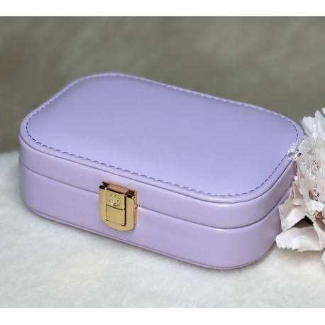 ❤️Скринька зі шкірозамінника для прикрас з замком, компактна, мінімалістична, 5 видів, фото 1