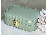 ❤️Скринька зі шкірозамінника для прикрас з замком, компактна, мінімалістична, 5 видів, фото 5