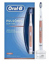 Электрическая звуковая зубная щетка Braun Oral-B Pulsonic SLIM 1100 Gold Rose