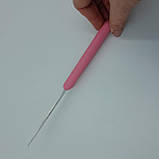 Кухонний ніж із бакелітовою ручкою. Довжина — 20,5 см (лезо — 10 см), OMS Collection, арт.6104 рожевий, фото 3