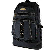 Рюкзак брезентовый ORMI №103, 56(45)*34*14 см, Чорный