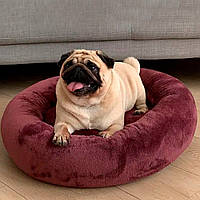 Лежак для Собак и Котов Bublyk Plum S - Изысканный комфорт и уют для паших пушистых друзей(Диаметр 60см).