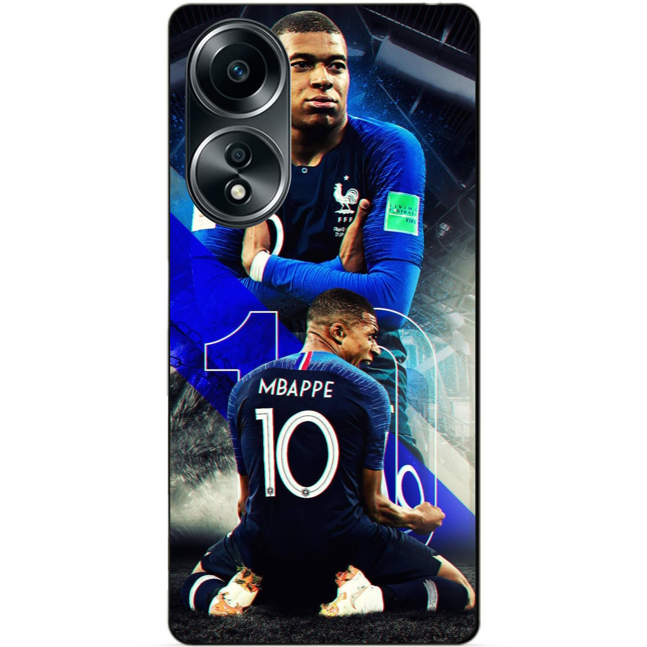 Силіконовий бампер чохол для Oppo A58 з малюнком Mbappe Франція Мбаппе