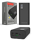 ПоверБанк Зовнішній акумулятор 30000 mАh TITANUM 728S 22.5 Вт Чорний (Power Bank TPB-728S-В), фото 3