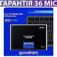 256GB SSD диск Goodram CX400, твердотельный ссд 2.5" накопитель 256 Гб для ПК и ноутбука