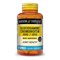 Вітамінно-мінеральний комплекс Mason Natural Глюкозамін Хондроїтин, Glucosamine Chondroitin, 60 капсул