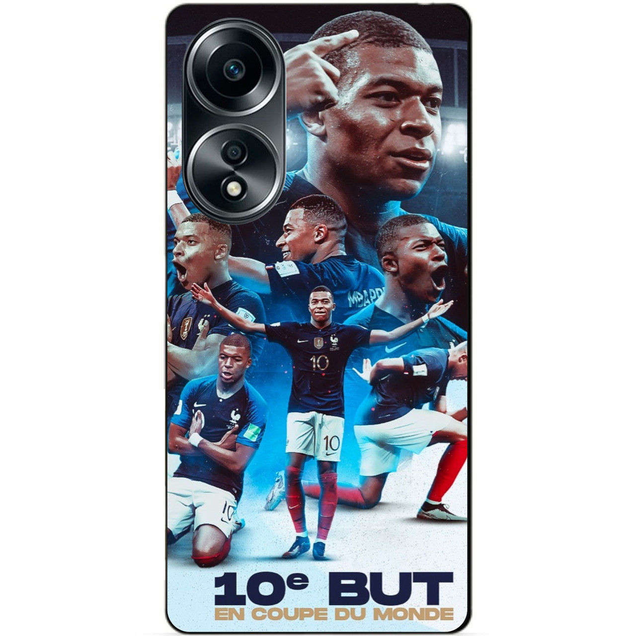 Силіконовий бампер чохол для Oppo A58 з малюнком Мбаппе Франція Mbappe