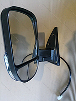 Зеркало наружное Газель нового образца Левое L с поворотником Черный глянец (ДК)