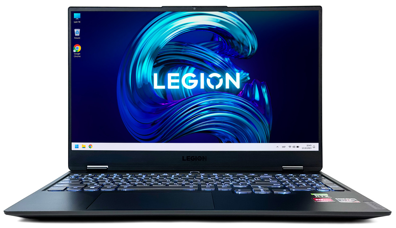 Ноутбук Lenovo Legion Slim 7 15ACH6: Ryzen 7 5800H / DDR4 16 ГБ / GeForce RTX 3060 / SSD 512 ГБ/ 15.6" IPS