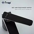 Змішувач для умивальника Frap F1057 колір чорний хром, фото 5