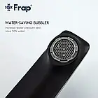 Змішувач для умивальника Frap F1057 колір чорний хром, фото 4