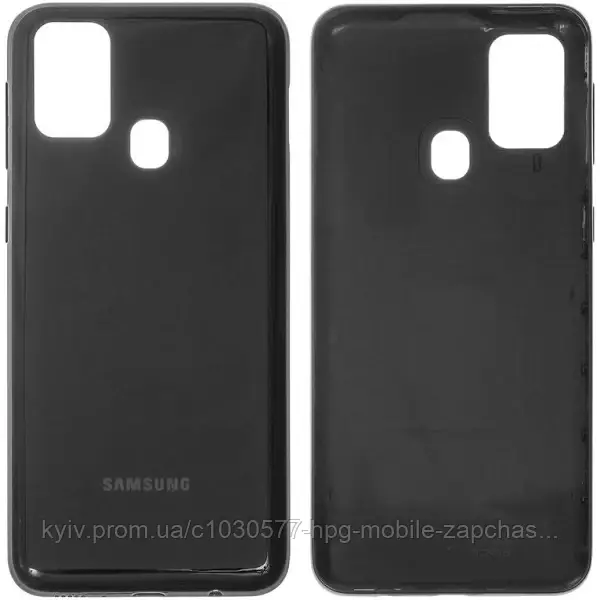 Задня панель корпусу (кришка акумулятора) для Samsung Galaxy M31 M315 (M315F/DS), оригінал Чорний, фото 1