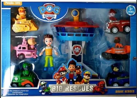 Игровой набор Щенячий патруль Paw Patrol База + 6 щенков с машинками - фото 2 - id-p1993806360