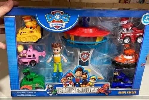 Игровой набор Щенячий патруль Paw Patrol База + 6 щенков с машинками - фото 1 - id-p1993806360