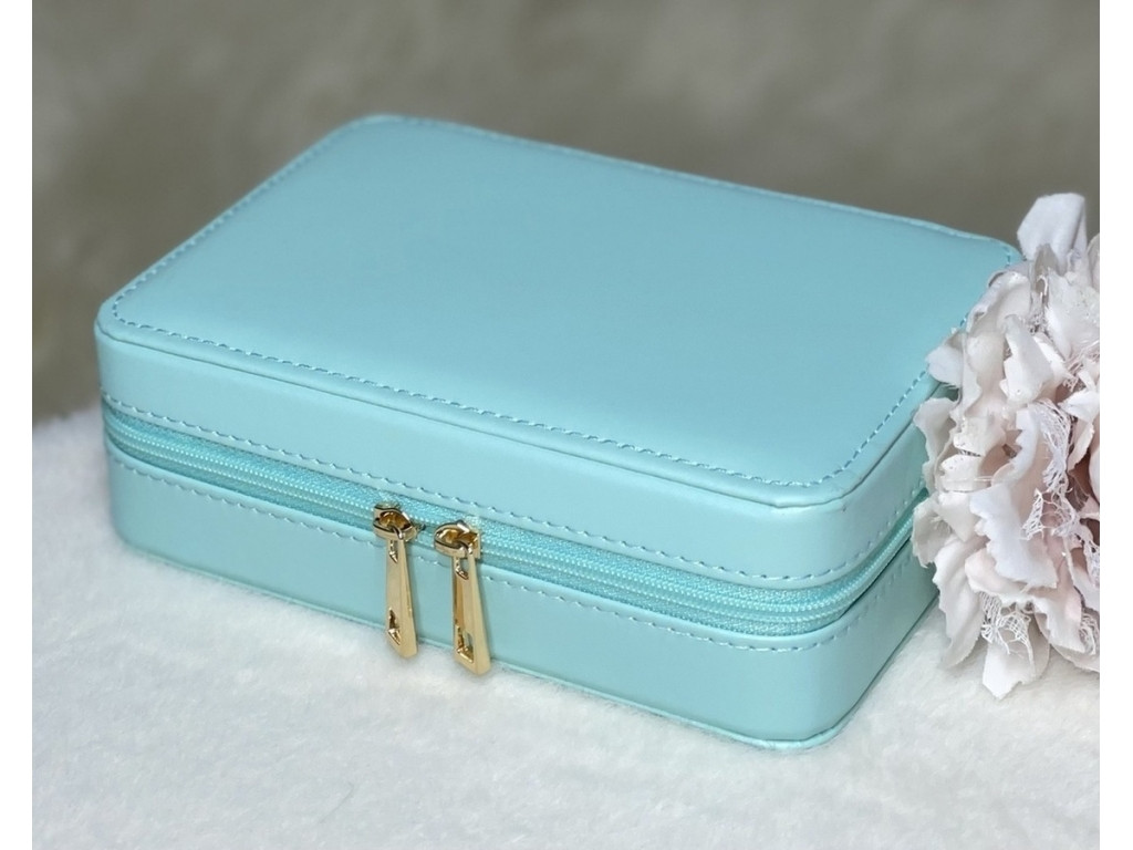 💚Скринька зі шкірозамінника для прикрас на блискавці, маленька яскрава, 6 видів, фото 1