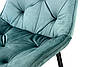 Стілець м'який Прадо (велюр/акквамарин), фото 5