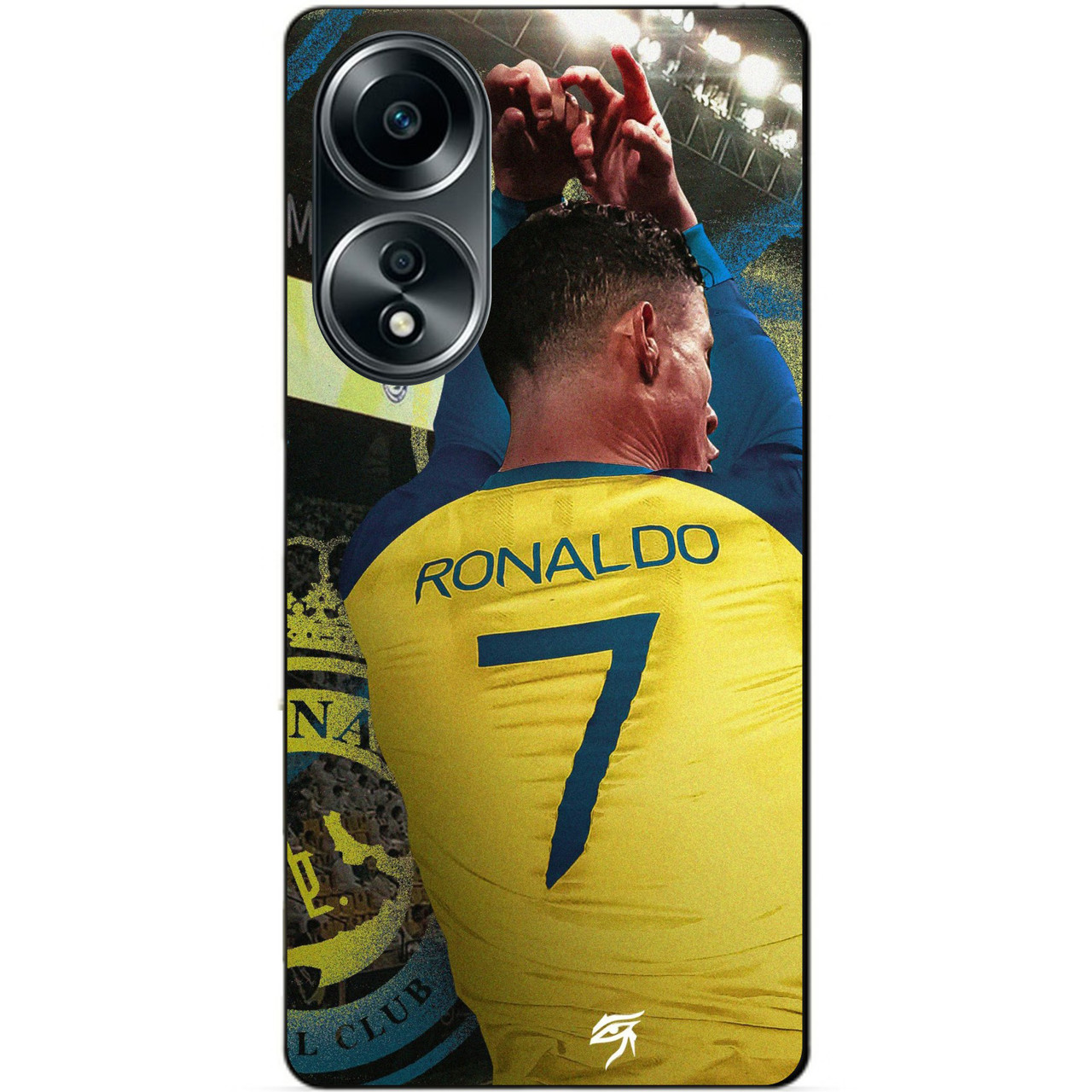 Силіконовий бампер чохол для Oppo A58 з малюнком Ronaldo Аль Наср Роналдо