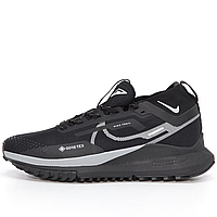 Кроссовки мужские Nike React Pegasus Trail 4 Black Grey / Найк Реакт Пегасус черные