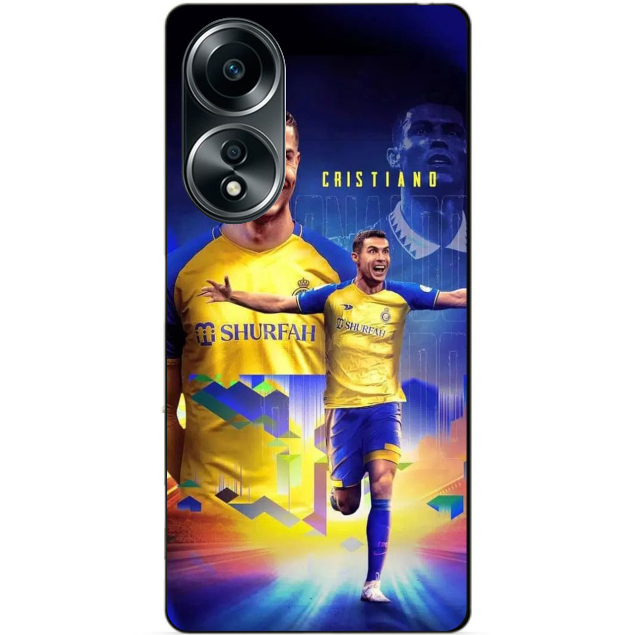 Силіконовий бампер чохол для Oppo A58 з малюнком Роналдо Аль Наср Ronaldo