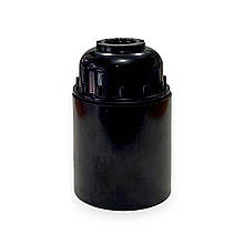 Патрон гвинтовий підвісний Е27 карболітовий чорний 4А 250V