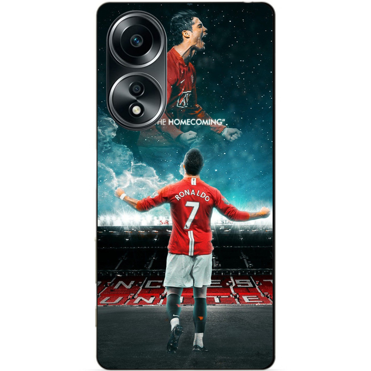 Силіконовий бампер чохол для Oppo A58 з малюнком Роналдо МЮ Ronaldo
