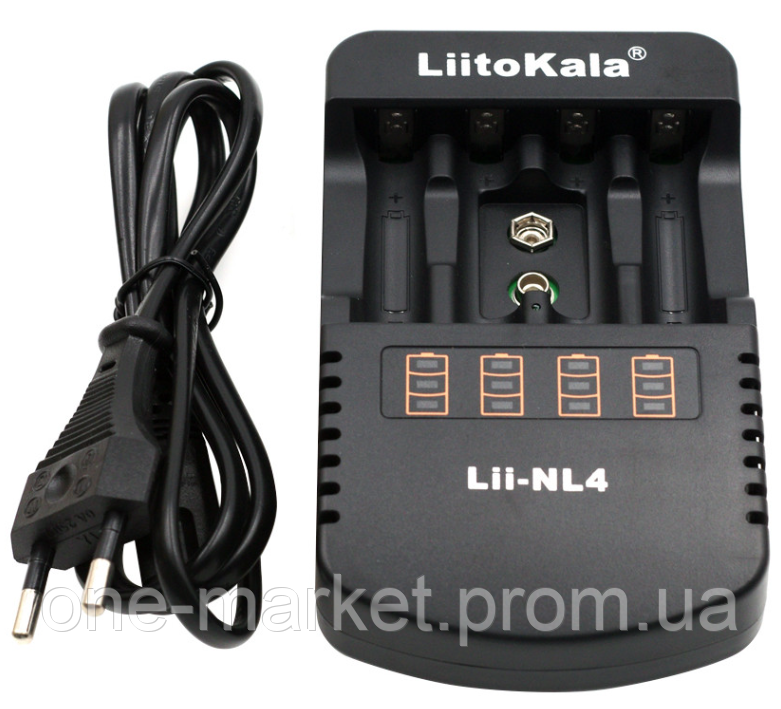 Зарядное устройство LiitoKala Lii-NL4 для аккумуляторов АА ААА Крона - фото 4 - id-p1993834656