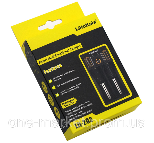 LiitoKala Lii-202 зарядное устройство для 18650 АА ААА с функцией Повербанк - фото 2 - id-p1993834658
