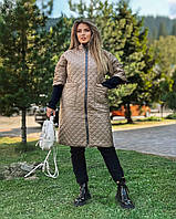 Женская демисезонная Куртка - пальто стёганное Много расцветок Размеры 48 50 52 54 56 58 60 62 64 66 68