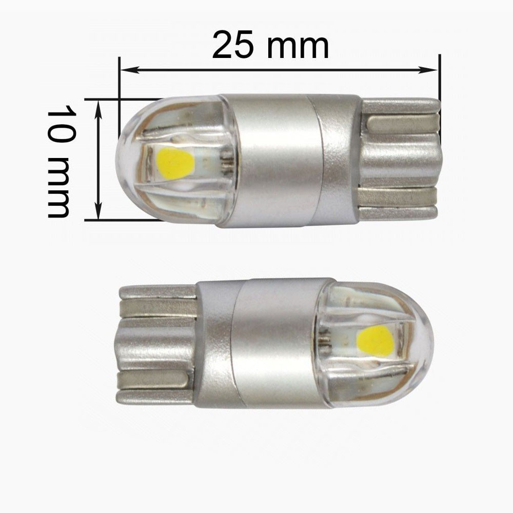 Світлодіодні Led лампи Prime-X T10-K T10 W5W white 1.2W 5000K (Комплект 2шт) габарити