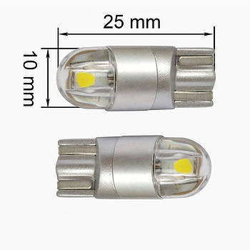 Світлодіодні Led лампи Prime-X T10-K T10 W5W white 1.2W 5000K (Комплект 2шт) габарити