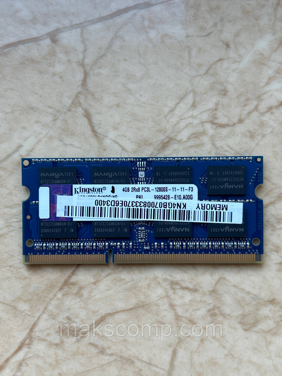 Пам'ять Kingston 4Gb So-DIMM PC3L-12800S DDR3-1600 1.35/1.5v (ACR16D3LS1NGG/4G)