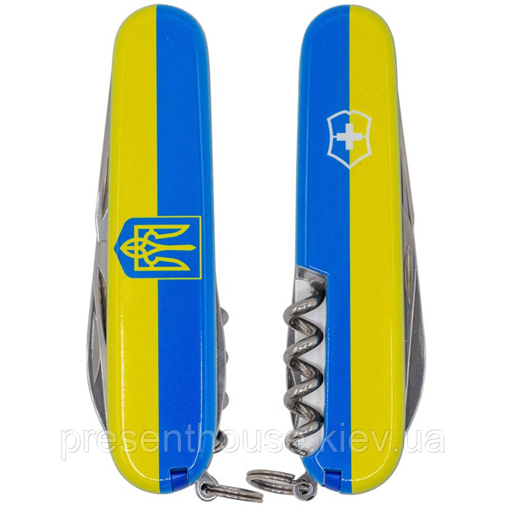 Складаний ніж Victorinox SPARTAN UKRAINE Герб на прапорі гориз. 1.3603.3.T3040p