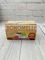Чай трав'яний проти здуття та напруги в животі Bonomelli Ventre Sgonfio, 16 пакетиків, Італія