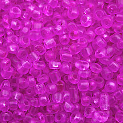Бісер Матовий Прозорий 2 мм 25 г Рожевий