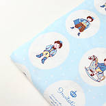 Сатин "Портрети Принц" на блакитному тлі No 160-147 з, фото 7