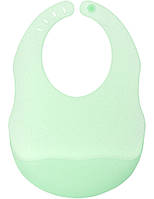 Слюнявчик силиконовый детский с карманчиком полупрозрачный 2Life 29,5х20,5 см Зеленый (n-1020 FE, код: 8106621