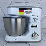 Планетарний міксер тістоміс 5 літрів 3200 Ват Rainberg rb 8082, фото 5