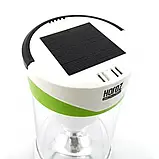 10W LED ліхтар "ROMARIO" акумуляторний із сонячною батареєю micro USB Horoz Electric (084-022-0010-010), фото 4