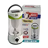 10W LED ліхтар "ROMARIO" акумуляторний із сонячною батареєю micro USB Horoz Electric (084-022-0010-010), фото 2