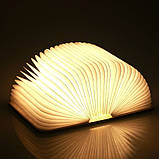 Нічник акумуляторний книга Folding Book Lamp настільний світлодіодний світильник на магніті, фото 11